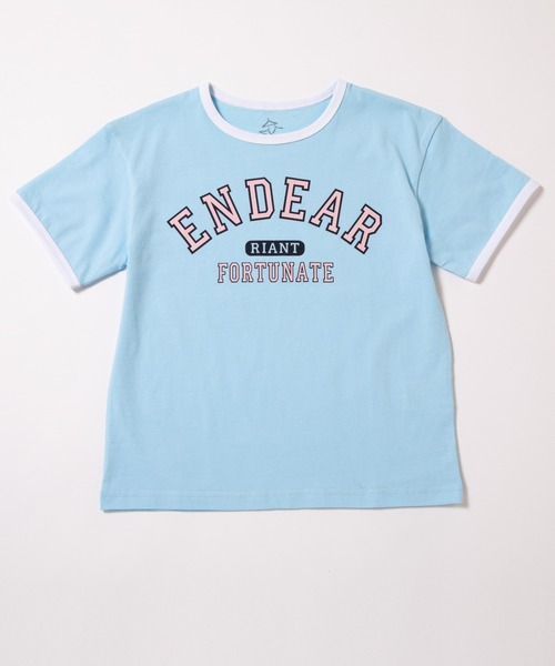 ever closet(エバークローゼット)の「カレッジロゴ半袖Tシャツ(Tシャツ/カットソー・キッズ・インディゴブルー/ラベンダー/ネイビー/モスグリーン/オフホワイト/サックスブルー・90cm/100cm/110cm/120cm/130cm/140cm/150cm)」の22枚目の写真