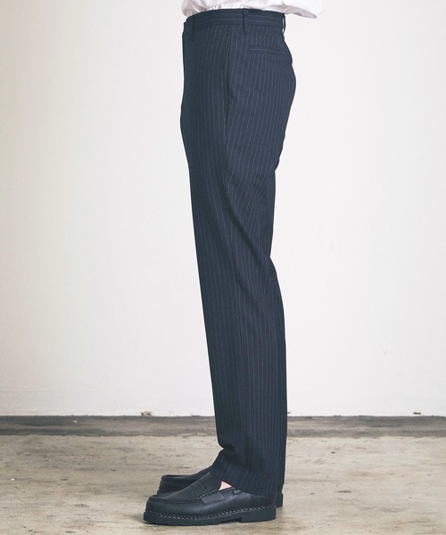 Magine（マージン）の「スリムストレートトラウザー（スラックス・メンズ・オリーブ/ネイビー/ネイビー×ホワイト/グレー×ホワイト/ブラック・マルチサイズ）」の18枚目の写真