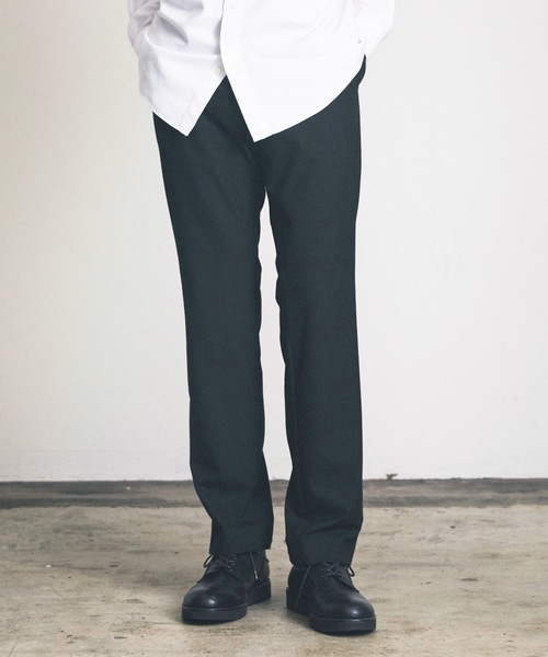 Magine（マージン）の「スリムストレートトラウザー（スラックス・メンズ・オリーブ/ネイビー/ネイビー×ホワイト/グレー×ホワイト/ブラック・マルチサイズ）」の22枚目の写真