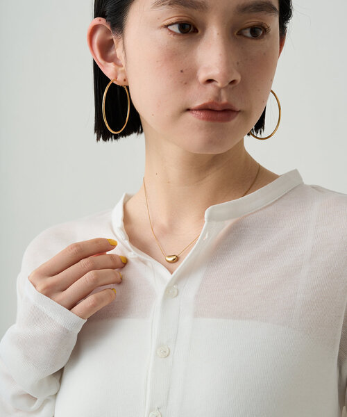 LOUNGEDRESS（ラウンジドレス）の「ヘンリーネックカットソー（Tシャツ/カットソー・レディース・ベージュ/チャコールグレー/オフホワイト・FREE）」の12枚目の写真