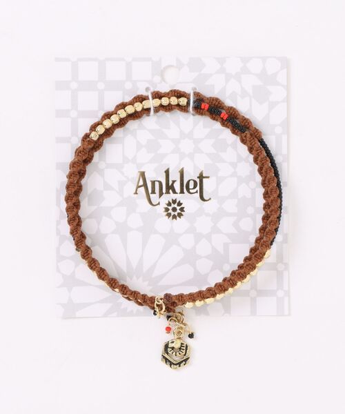 チャイハネ（チャイハネ）の「【チャイハネ】アフリットアンクレット（アンクレット・レディース・ブラウン/グリーン/ライトグリーン/ピンク/レッド/オレンジ/パープル/イエロー/ブラック/ブルー/グレー/ターコイズブルー・FREE/L）」の16枚目の写真