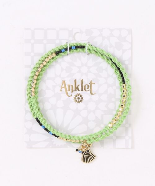 チャイハネ（チャイハネ）の「【チャイハネ】アフリットアンクレット（アンクレット・レディース・ブラウン/グリーン/ライトグリーン/ピンク/レッド/オレンジ/パープル/イエロー/ブラック/ブルー/グレー/ターコイズブルー・FREE/L）」の19枚目の写真