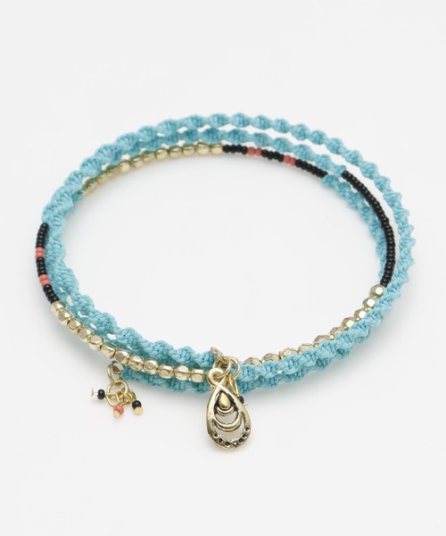 チャイハネ（チャイハネ）の「【チャイハネ】アフリットアンクレット（アンクレット・レディース・ブラウン/グリーン/ライトグリーン/ピンク/レッド/オレンジ/パープル/イエロー/ブラック/ブルー/グレー/ターコイズブルー・FREE/L）」の20枚目の写真