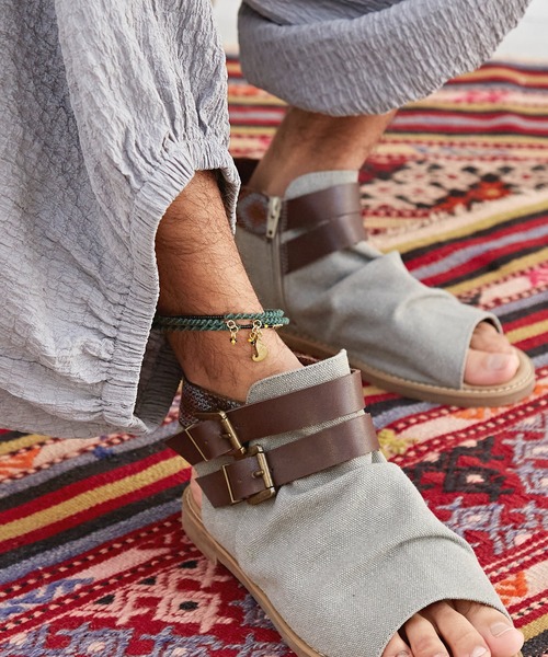 チャイハネ（チャイハネ）の「【チャイハネ】アフリットアンクレット（アンクレット・レディース・ブラウン/グリーン/ライトグリーン/ピンク/レッド/オレンジ/パープル/イエロー/ブラック/ブルー/グレー/ターコイズブルー・FREE/L）」の18枚目の写真