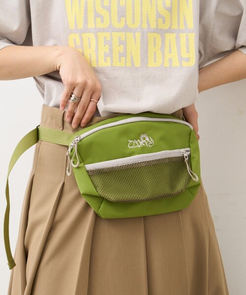 CIAOPANIC TYPY（チャオパニックティピー）の「【UNISEX】メッシュポケットウエストポーチ（ボディバッグ/ウエストポーチ・レディース・ブルー/ブラック/オレンジ/グリーン/レッド・ONE SIZE）」の9枚目の写真