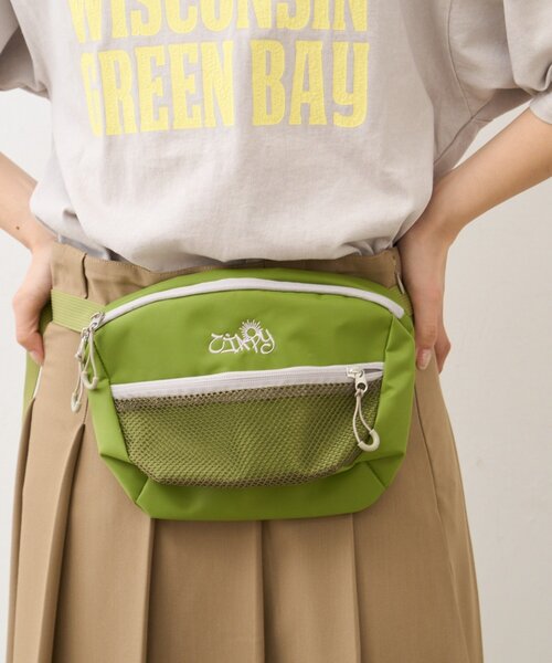 CIAOPANIC TYPY（チャオパニックティピー）の「【UNISEX】メッシュポケットウエストポーチ（ボディバッグ/ウエストポーチ・レディース・ブルー/ブラック/オレンジ/グリーン/レッド・ONE SIZE）」の10枚目の写真