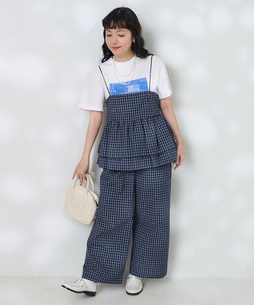 FREAK'S STORE（フリークスストア）の「チェックキャミビスチェ