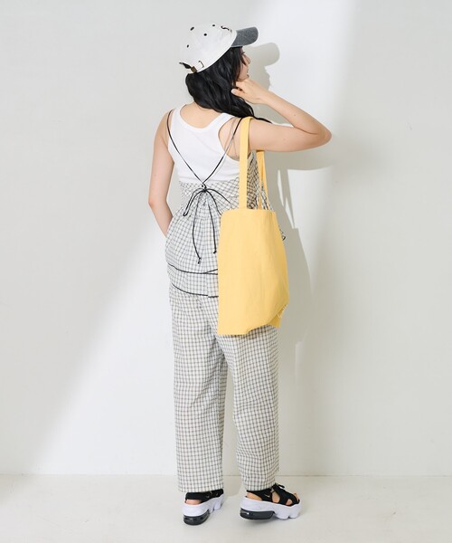 FREAK'S STORE(フリークスストア)の「チェックキャミビスチェ<セットアップ対応>(キャミソール・レディース・ネイビー/ブラック/オフホワイト・フリ-)」の21枚目の写真