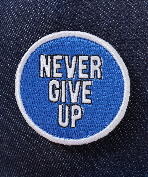 7Union（セブンユニオン）の「7UNION Never Give Up フラットバイザー 5パネルキャップ（キャップ・メンズ・ブラック/インディゴブルー・FREE）」の8枚目の写真