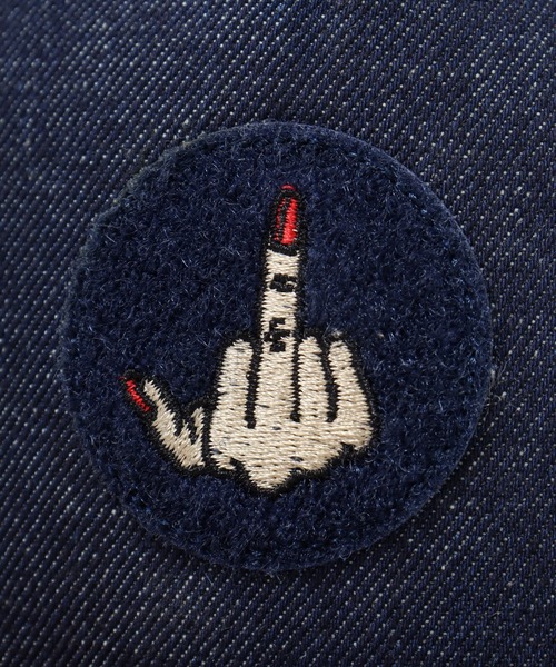 7Union（セブンユニオン）の「7UNION Never Give Up フラットバイザー 5パネルキャップ（キャップ・メンズ・ブラック/インディゴブルー・FREE）」の11枚目の写真