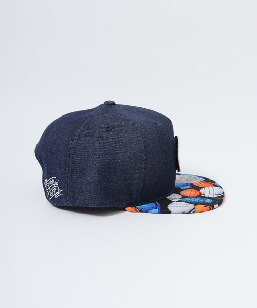 7Union（セブンユニオン）の「7UNION Never Give Up フラットバイザー 5パネルキャップ（キャップ・メンズ・ブラック/インディゴブルー・FREE）」の16枚目の写真