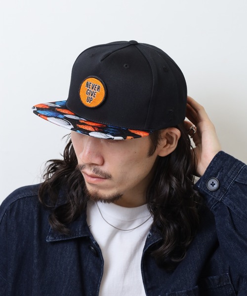 7Union（セブンユニオン）の「7UNION Never Give Up フラットバイザー 5パネルキャップ（キャップ・メンズ・ブラック/インディゴブルー・FREE）」の22枚目の写真