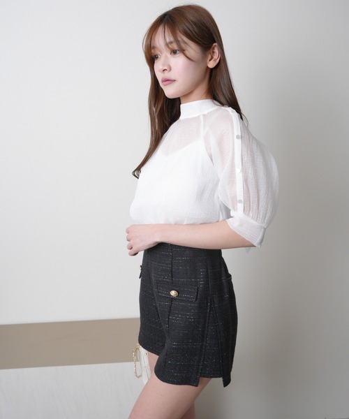 LIPSERVICE（リップサービス）の「ポイントポケットショートパンツ（その他パンツ・レディース・ホワイト/ブラック・S/M）」の12枚目の写真