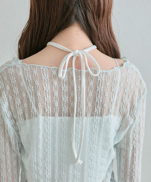 OLIVE des OLIVE（オリーブデオリーブ）の「レースカーデセット（カーディガン/ボレロ・レディース・ブラック/サックスブルー/アイボリー・FREE）」の16枚目の写真