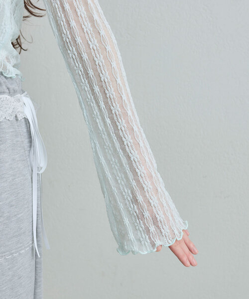 OLIVE des OLIVE（オリーブデオリーブ）の「レースカーデセット（カーディガン/ボレロ・レディース・ブラック/サックスブルー/アイボリー・FREE）」の18枚目の写真