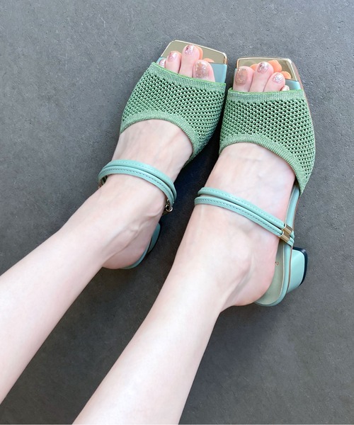 enchanted（エンチャンテッド）の「メッシュストラップ2wayサンダル（サンダル・レディース・グリーン/オレンジ/ベージュ/ブラック・S/M/L）」の3枚目の写真