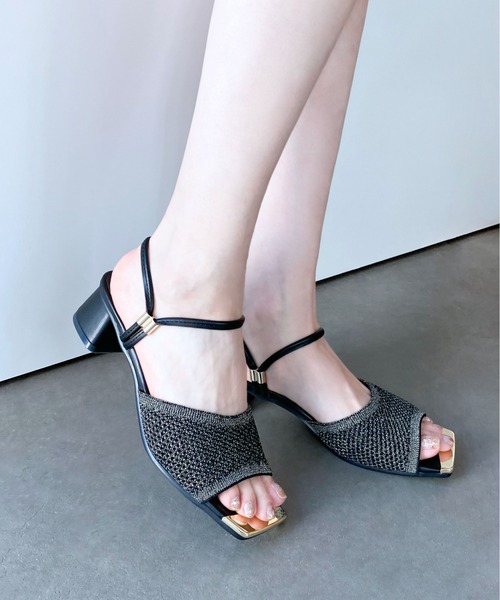 enchanted（エンチャンテッド）の「メッシュストラップ2wayサンダル（サンダル・レディース・グリーン/オレンジ/ベージュ/ブラック・S/M/L）」の2枚目の写真