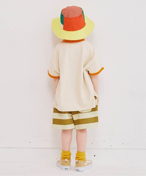 p.premier(ピードットプルミエ)の「【リンク/セットアップ可】イロチ買いしたい総柄イージーハーフパンツ(その他パンツ・キッズ・ブラウン/キャメル/レッド/ベージュ/チャコール/カーキ・80/90/100/110/120/130/140)」の8枚目の写真