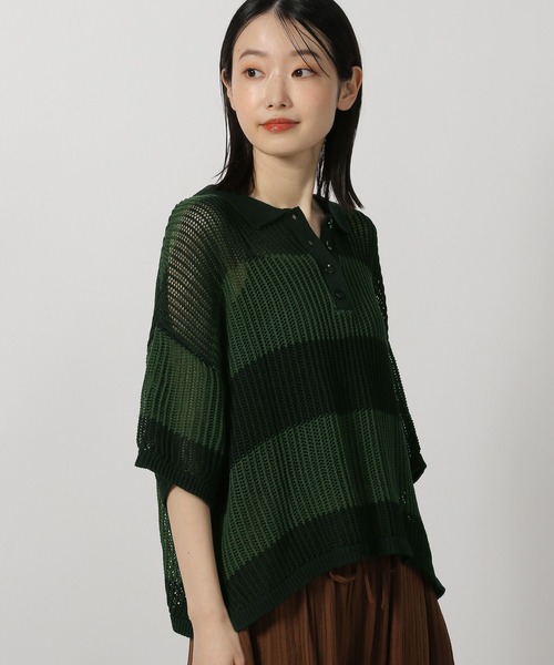 LAKOLE（ラコレ）の「ラガーニットプルオーバー / 491888（ニット/セーター・レディース・ネイビー/ライトブルー/オフホワイト・FREE）」の22枚目の写真