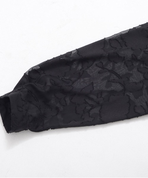 SILVER BULLET(シルバーバレット)の「『SILVER BULLET SELECT AP/シルバーバレットセレクト』フラワージャガードシアーシャツ 長袖(シャツ/ブラウス・メンズ・ブラック/アイボリー・L/M)」の19枚目の写真