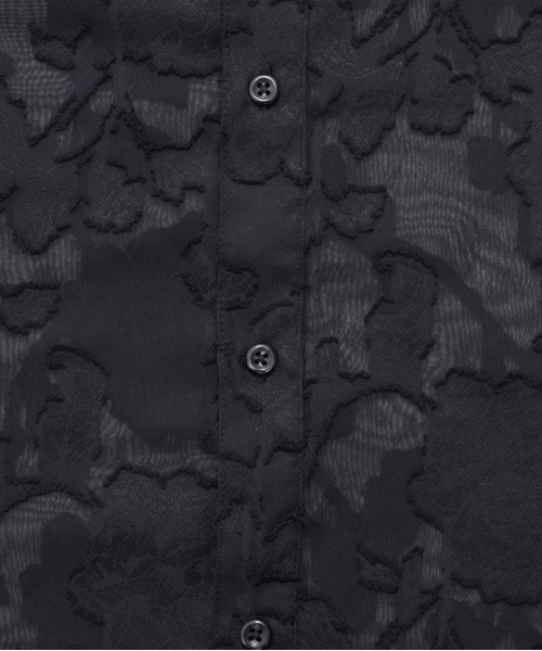 SILVER BULLET(シルバーバレット)の「『SILVER BULLET SELECT AP/シルバーバレットセレクト』フラワージャガードシアーシャツ 長袖(シャツ/ブラウス・メンズ・ブラック/アイボリー・L/M)」の20枚目の写真