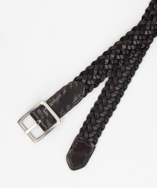 NICOLE CLUB FOR MEN（ニコルクラブフォーメン）の「リバーシブルメッシュベルト（ベルト・メンズ・ダークブラウン/ネイビー/オフホワイト/ブラック・FREE）」の3枚目の写真