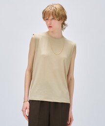 cloenc | 【マシンウォッシュ】リブテレコタンクトップ(Tシャツ/カットソー)