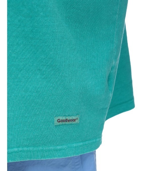 Goodwear(グッドウェア)の「Goodwear 製品染め ポケット クルーネック 半袖 Tシャツ SUPER BIG TEE(Tシャツ/カットソー・メンズ・ダークグレー/ブルー/グリーン/ピンク・LL/L/M)」の14枚目の写真