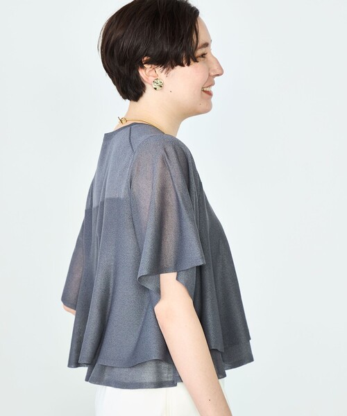 NOLLEY’S Sophi（ノーリーズソフィ）の「シアーティアードプルオーバーニット（ニット/セーター・レディース・ベージュ/マスタード/チャコールグレー・38）」の20枚目の写真