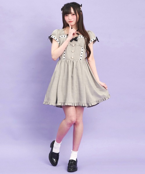 SECRET HONEYシークレットハニー レース ミニワンピース セール】レースヨークワンピース（ワンピース）｜Secret Honey
