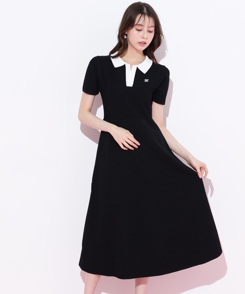 JILTU ワンピース【本日までの出品】 JILL by STUART ワンピース バイカラー総針フレアニット