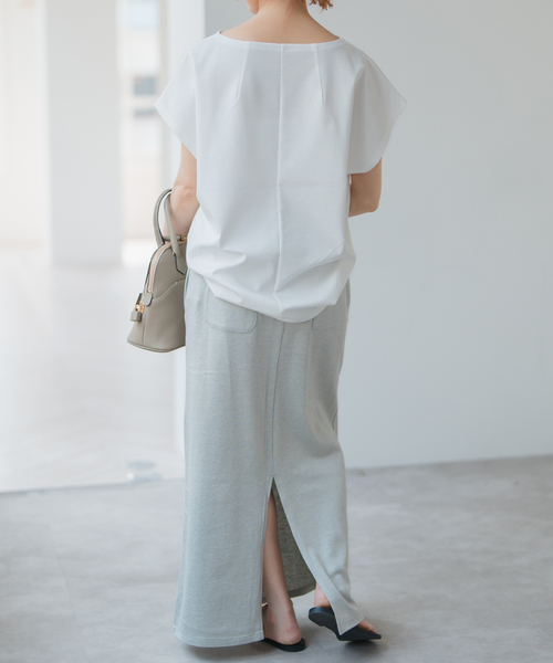 Spick & Span(スピックアンドスパン)の「《一部店舗+WEB限定》ポンチフレンチスリーブプルオーバー(Tシャツ/カットソー・レディース・ブラック/ホワイト/ベージュ・FREE)」の22枚目の写真