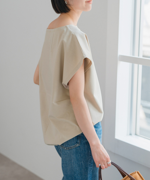Spick & Span(スピックアンドスパン)の「《一部店舗+WEB限定》ポンチフレンチスリーブプルオーバー(Tシャツ/カットソー・レディース・ブラック/ホワイト/ベージュ・FREE)」の20枚目の写真