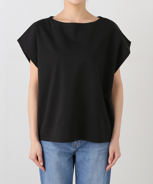 Spick & Span(スピックアンドスパン)の「《一部店舗+WEB限定》ポンチフレンチスリーブプルオーバー(Tシャツ/カットソー・レディース・ブラック/ホワイト/ベージュ・FREE)」の8枚目の写真