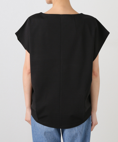 Spick & Span(スピックアンドスパン)の「《一部店舗+WEB限定》ポンチフレンチスリーブプルオーバー(Tシャツ/カットソー・レディース・ブラック/ホワイト/ベージュ・FREE)」の6枚目の写真