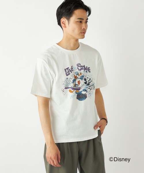SHIPS Colors(シップス カラーズ)の「SHIPS Colors:ミッキーマウス プリント T(Tシャツ/カットソー・メンズ・ライトホワイト/ホワイト/ダークグレー/クリーム・MEDIUM/LARGE/X-LARGE)」の20枚目の写真