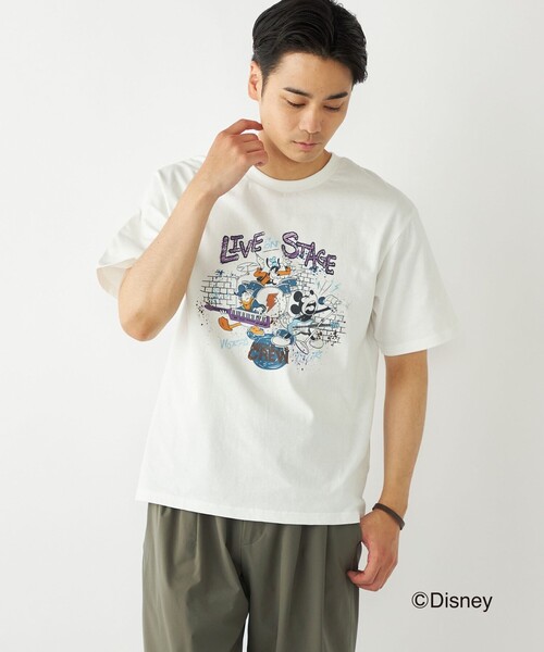 SHIPS Colors(シップス カラーズ)の「SHIPS Colors:ミッキーマウス プリント T(Tシャツ/カットソー・メンズ・ライトホワイト/ホワイト/ダークグレー/クリーム・MEDIUM/LARGE/X-LARGE)」の21枚目の写真