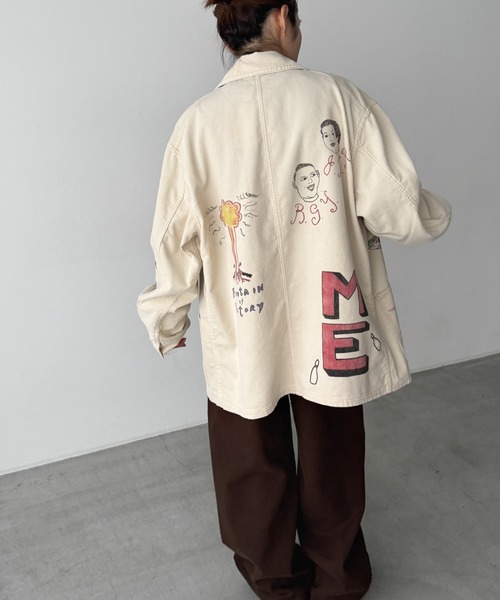 CANAL JEAN（キャナルジーン）の「WESTOVERALLS　AYD×WO メモリアルカバーオール（カバーオール・レディース・オフホワイト・LARGE）」の4枚目の写真