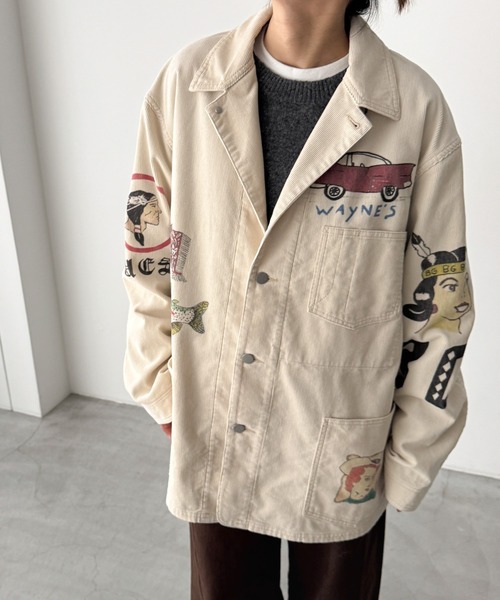 CANAL JEAN（キャナルジーン）の「WESTOVERALLS　AYD×WO メモリアルカバーオール（カバーオール・レディース・オフホワイト・LARGE）」の5枚目の写真