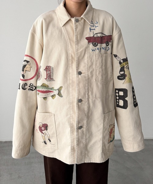 CANAL JEAN（キャナルジーン）の「WESTOVERALLS　AYD×WO メモリアルカバーオール（カバーオール・レディース・オフホワイト・LARGE）」の9枚目の写真