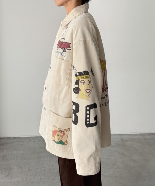 CANAL JEAN（キャナルジーン）の「WESTOVERALLS　AYD×WO メモリアルカバーオール（カバーオール・レディース・オフホワイト・LARGE）」の10枚目の写真