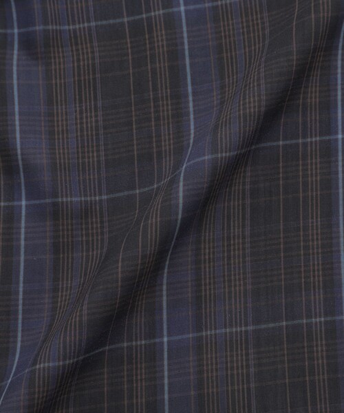 MACKINTOSH PHILOSOPHY(マッキントッシュ フィロソフィー)の「チェックシャツジャケット(テーラードジャケット・レディース・ダークネイビー/オフホワイト・38)」の4枚目の写真