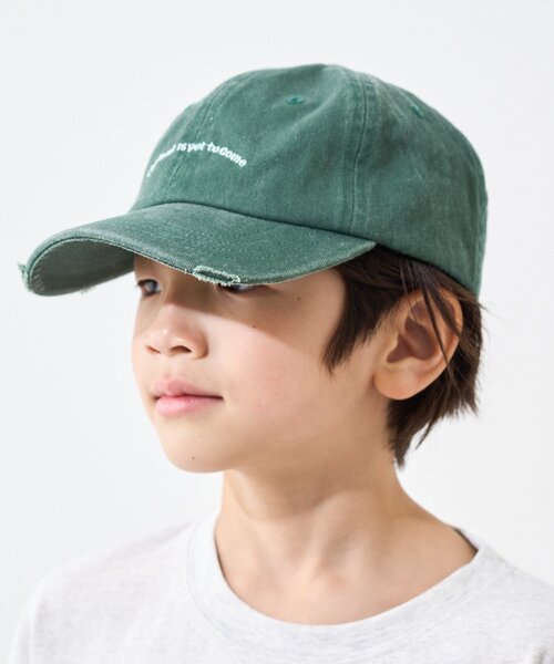 CIAOPANIC TYPY（チャオパニックティピー）の「【KIDS】ピグメントロゴ刺繍CAP（キャップ・キッズ・グリーン/レッド/ネイビー/アイボリー・ONE SIZE）」の17枚目の写真