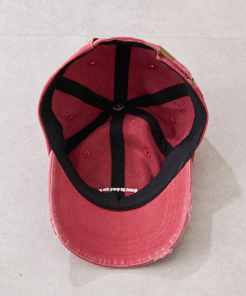 CIAOPANIC TYPY（チャオパニックティピー）の「【KIDS】ピグメントロゴ刺繍CAP（キャップ・キッズ・グリーン/レッド/ネイビー/アイボリー・ONE SIZE）」の5枚目の写真