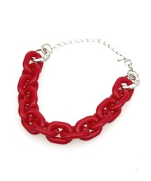 ankoROCK（アンコロック）の「an meets zakka 【COMONONOSA(コモノノサ) 】OMOCHA CHAIN(オモチャチェーン) ブレスレット - ファット -（ブレスレット・メンズ・レッド系）」