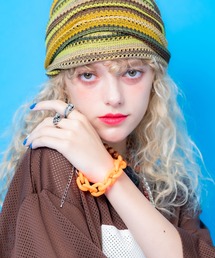 ankoROCK（アンコロック）の「an meets zakka 【COMONONOSA(コモノノサ) 】OMOCHA CHAIN(オモチャチェーン) ブレスレット - ファット -（ブレスレット・オレンジ系）」