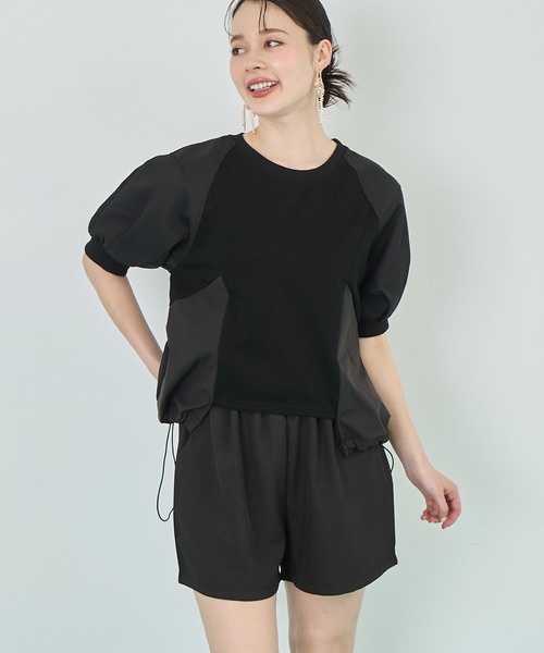 nattoセットアップ　ブラック　長袖(新品)半袖(試着のみ)短パン(2度使用) nattoセットアップ ブラック 長袖(新品)半袖(試着のみ)短パン(2
