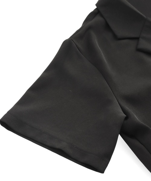 ANAP（アナップ）の「半袖 ジャケット & ショートパンツ セットアップ（セットアップ・レディース・ブラウン/ブラック・FREE）」の6枚目の写真