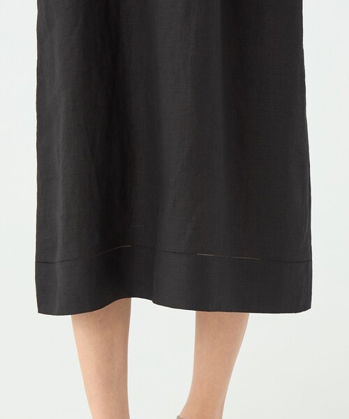 セール】スムースリネン Vネックワンピース（ワンピース