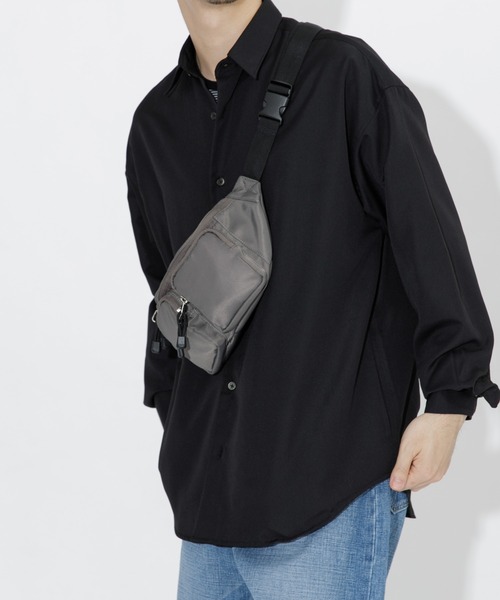 RODE SKO(ロデスコ)の「パラコードボディバッグ(ショルダーバッグ・メンズ・ブラック/グレー・ONE)」の5枚目の写真